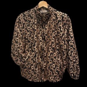 Vintage (80’s-ish) zip up jacket floral design